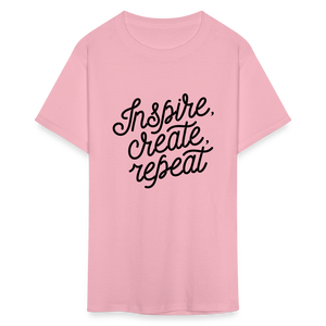 Unisex Classic Inspire Print T Shirt - pink