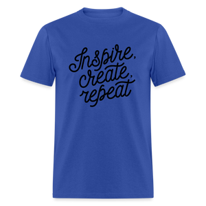 Unisex Classic Inspire Print T Shirt - royal blue