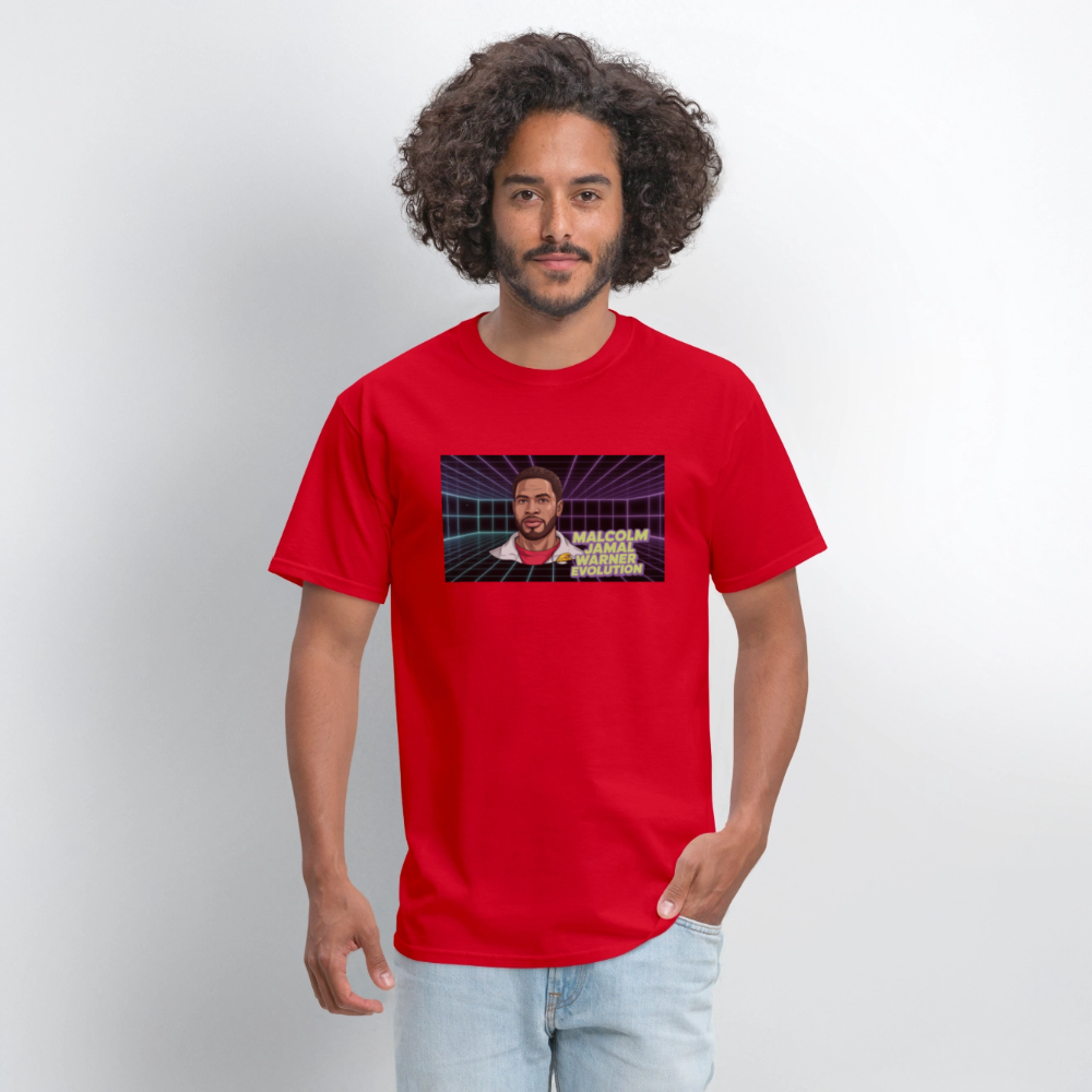 Unisex Classic Malcolm Jamal Warner T Shirt - red