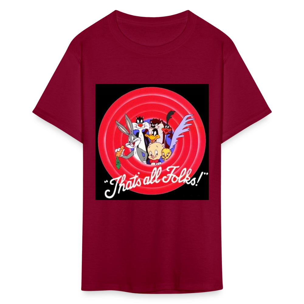 Unisex That's All Print T Shirt - burgundy