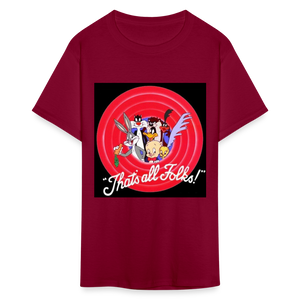 Unisex That's All Print T Shirt - burgundy