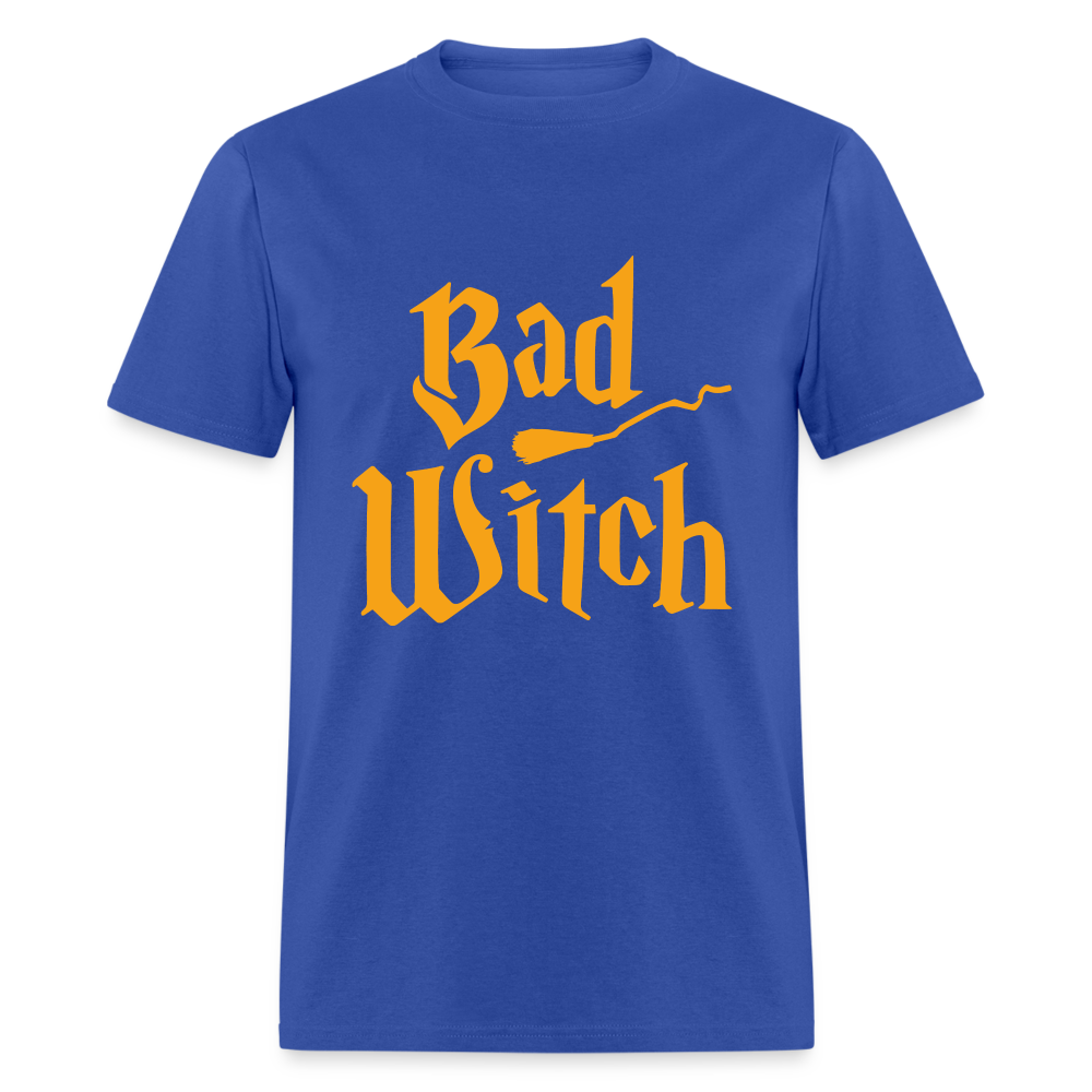 Women's Classic Halloween Print T Shirt - royal blue