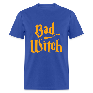 Women's Classic Halloween Print T Shirt - royal blue