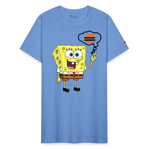 Unisex Champion SpongeBob Print T Shirt - sky blue