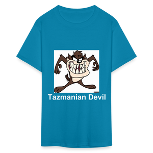 Unisex Tazmanian Devil Classic Print T Shirt - turquoise