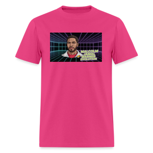 Unisex Classic Malcolm Jamal Warner T Shirt - fuchsia