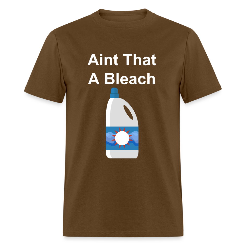 Unisex Bleach Print T Shirt - brown