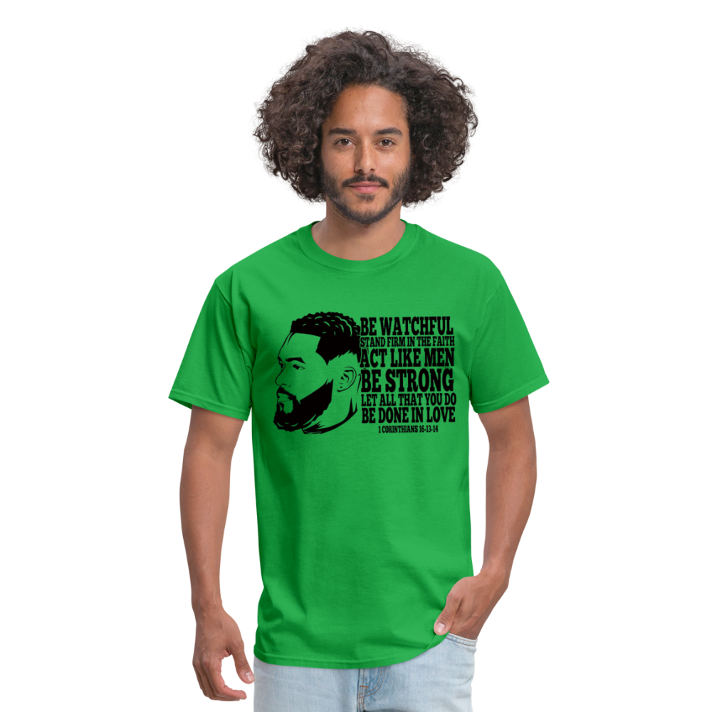 Men's Fruit of the Loom Classic Strong Print T Shirt - bright green