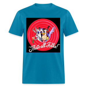 Unisex That's All Print T Shirt - turquoise