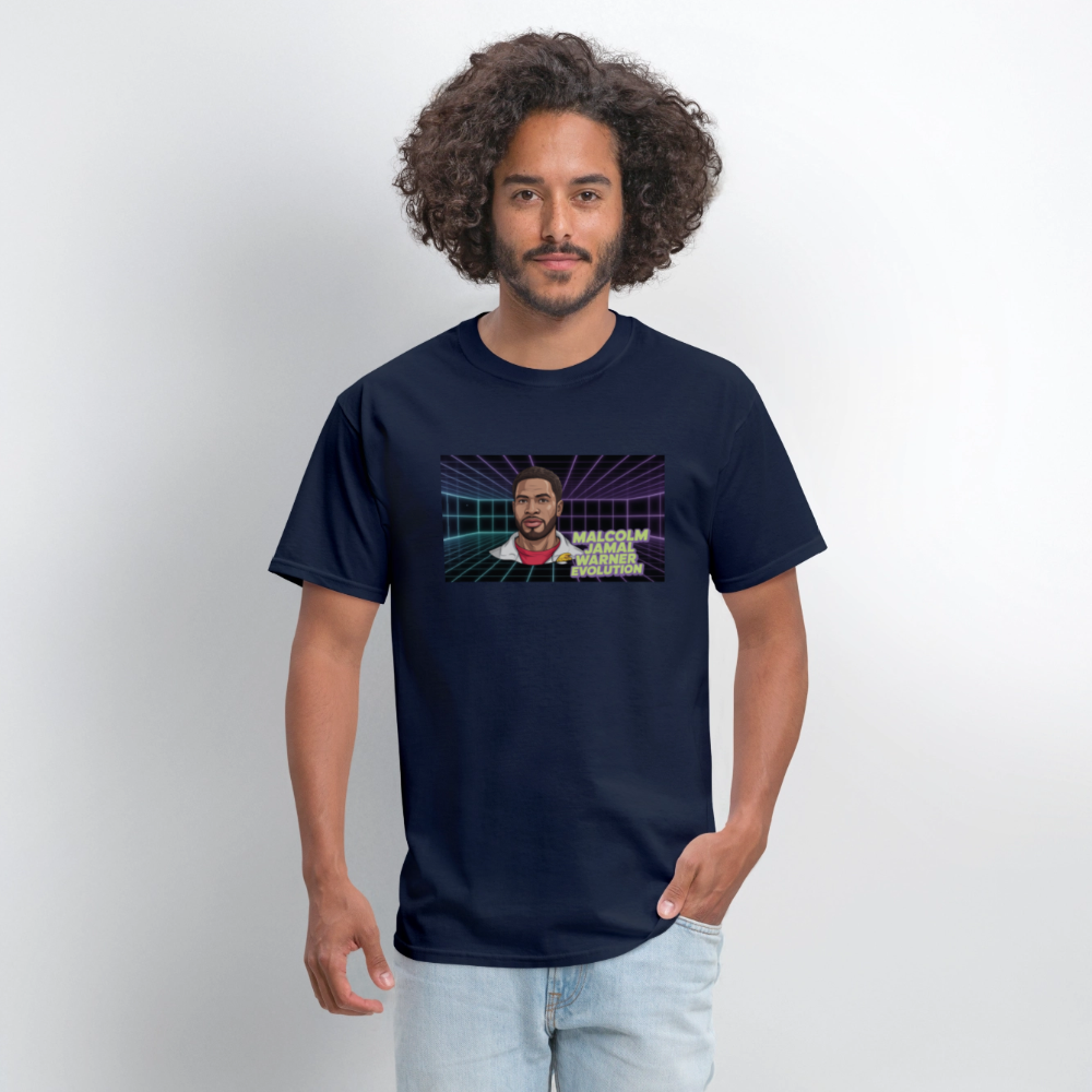 Unisex Classic Malcolm Jamal Warner T Shirt - navy