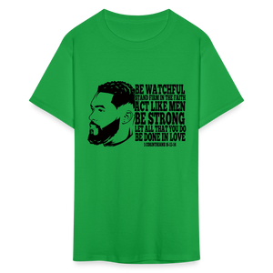 Men's Fruit of the Loom Classic Strong Print T Shirt - bright green