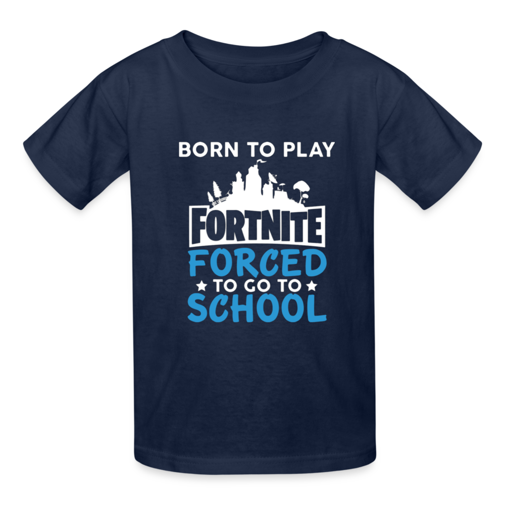 Boys Youth Hanes Tagless Fortnite T Shirt - navy