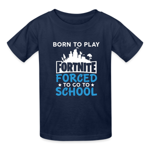 Boys Youth Hanes Tagless Fortnite T Shirt - navy