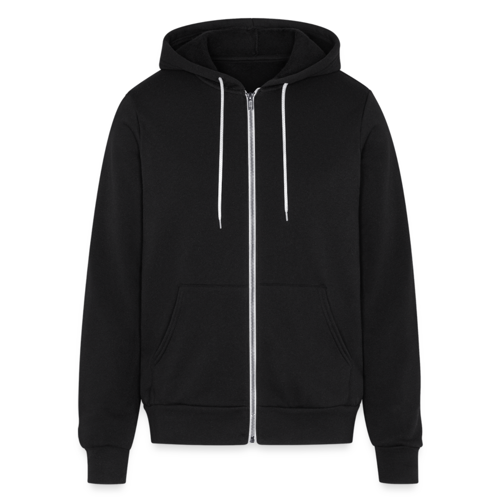 Bella + Canvas Unisex Full Zip Eagles Print Hoodie - black