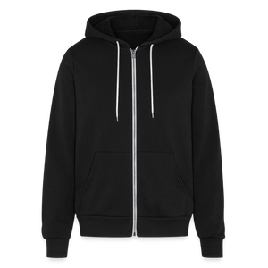 Bella + Canvas Unisex Full Zip Eagles Print Hoodie - black