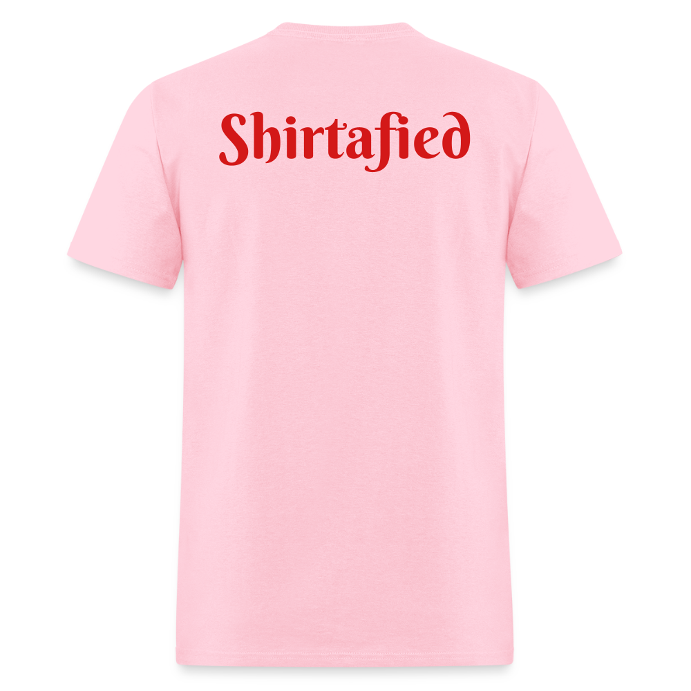 Unisex Shirtafied Print Gildan T Shirt - pink