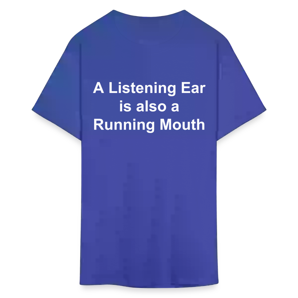 Unisex Classic Custom Running Mouth T Shirt - royal blue