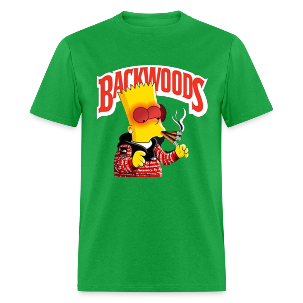 Unisex Backwoods Bart Print T Shirt - bright green