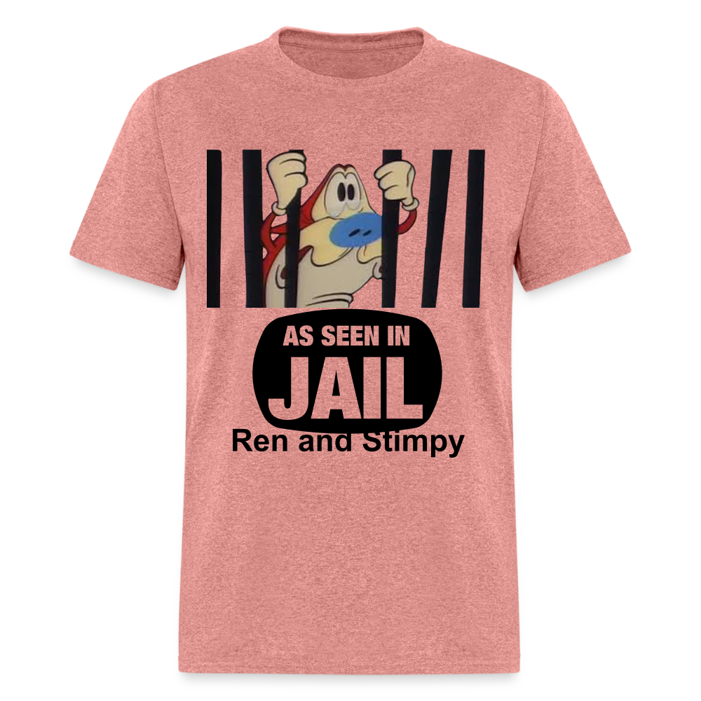 Unisex Ren and Stimpy Print T Shirt - heather mauve