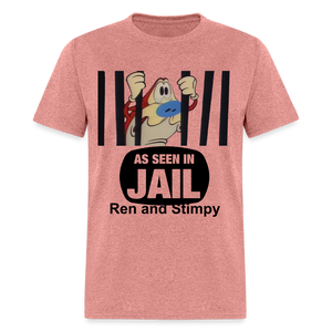 Unisex Ren and Stimpy Print T Shirt - heather mauve