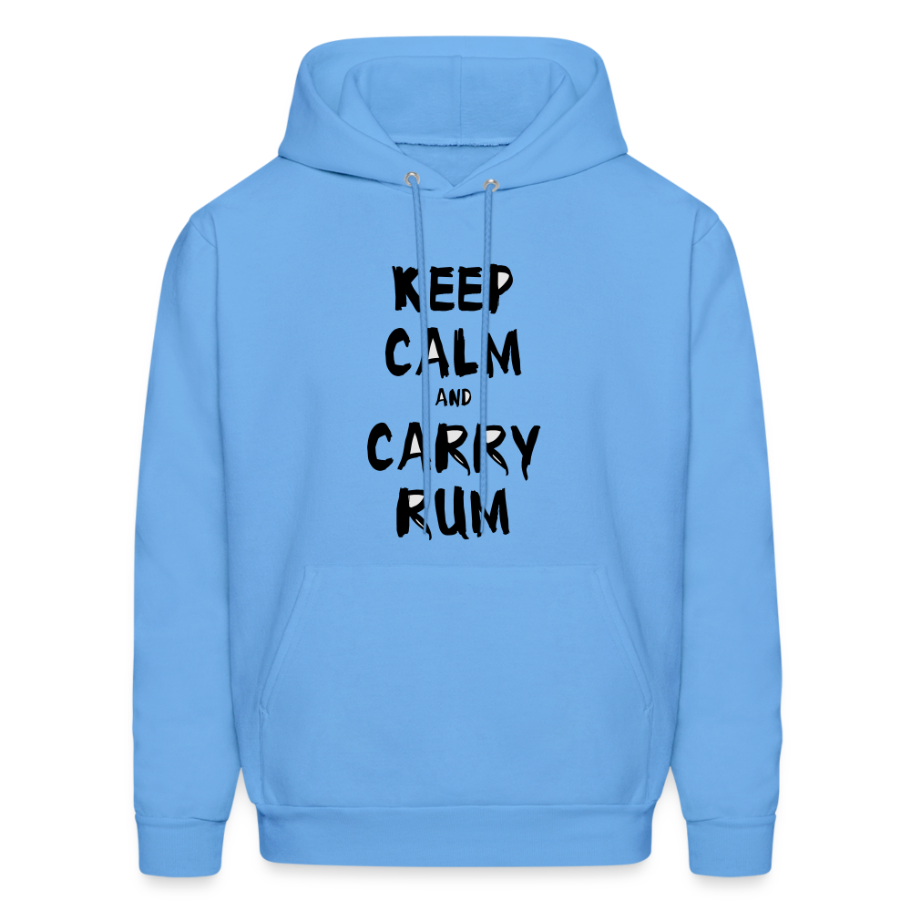 Men's Rum Print Hoodie - carolina blue