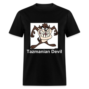 Unisex Tazmanian Devil Classic Print T Shirt - black