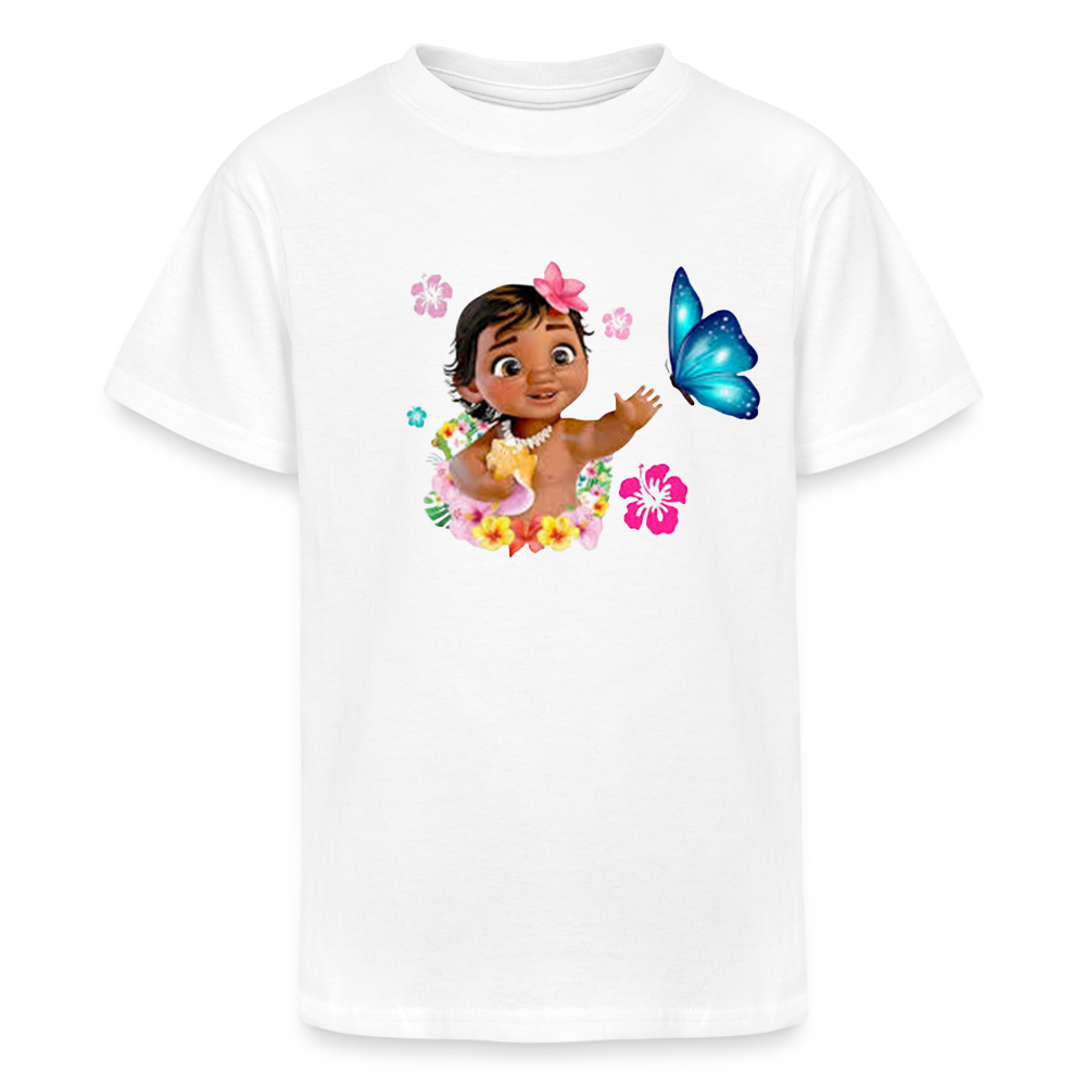 Kid Girls Champion Moana Baby Print T Shirt - white