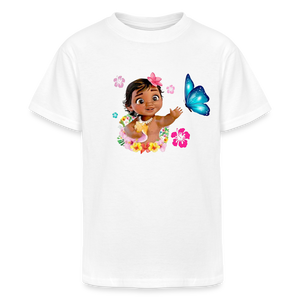 Kid Girls Champion Moana Baby Print T Shirt - white