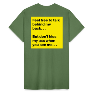 Unisex Adult Gildan Ultra Cotton Print T Shirt - military green