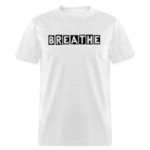 Unisex Breathe Print T Shirt - light heather gray