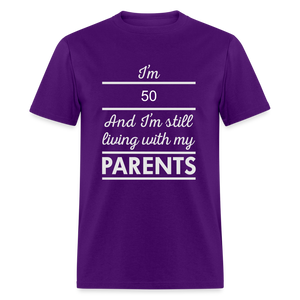 Unisex Classic 50 Print T Shirt - purple