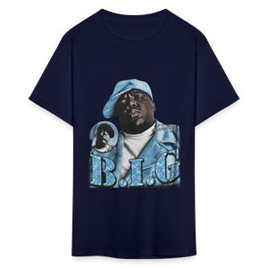 Unisex Classic Biggie Print T Shirt - navy