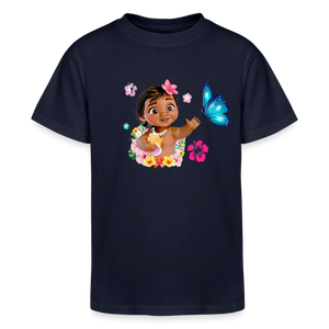 Kid Girls Champion Moana Baby Print T Shirt - navy