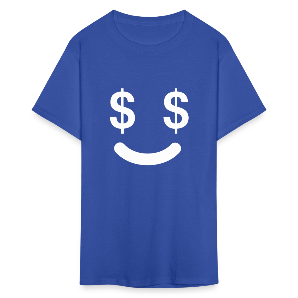 Unisex  Money Face Print T Shirt - royal blue