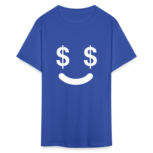 Unisex  Money Face Print T Shirt - royal blue