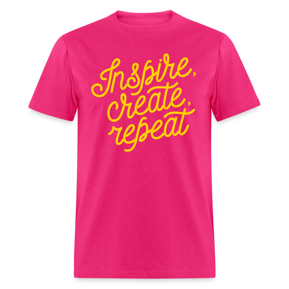 Unisex Custom Create Repeat T Shirt - fuchsia