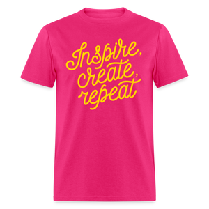 Unisex Custom Create Repeat T Shirt - fuchsia
