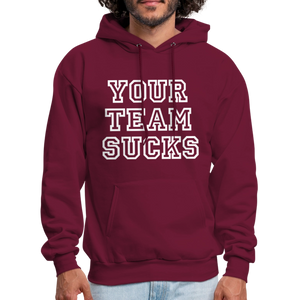 Men's Hanes Hoodie - burgundy