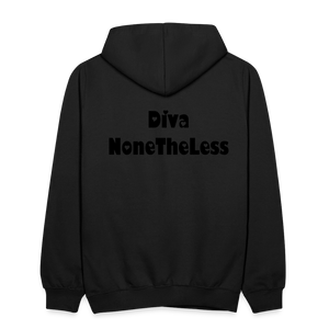 Contrast Custom Diva NoneTheLess Front & Back Hoodie - black/asphalt