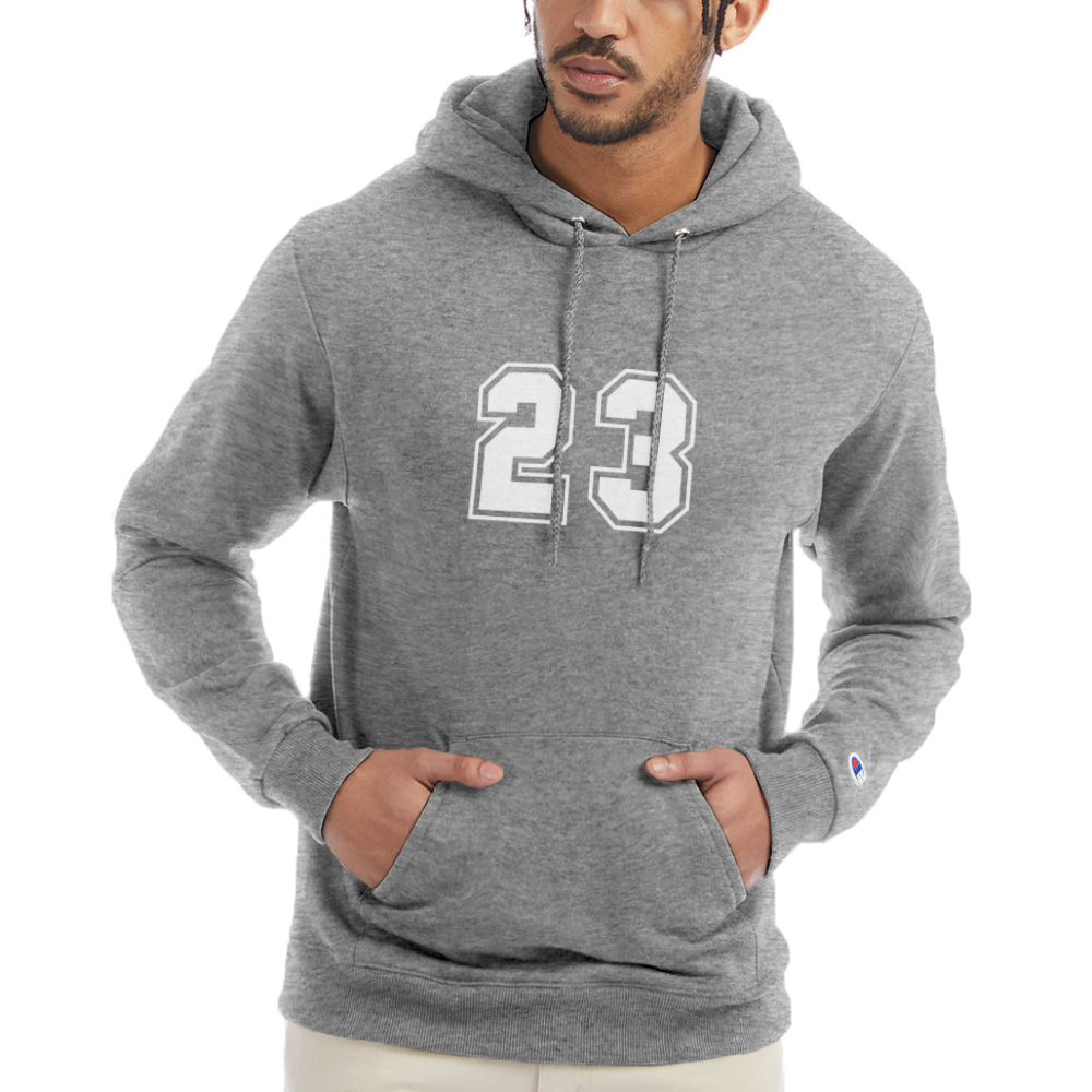 Men's Champion Powerblend Hoodie - heather gray