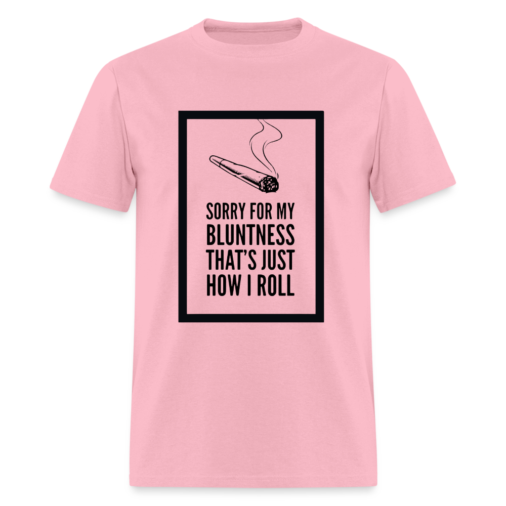 Unisex Classic Bluntness Print T Shirt - pink