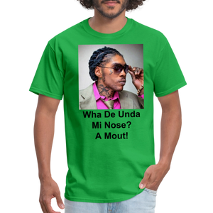 Unisex Classic Vybz Kartel Custom T Shirt - bright green