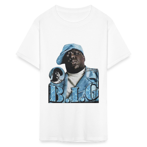 Unisex Classic Biggie Print T Shirt - white