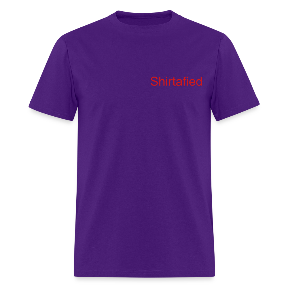Unisex Shirtafied Print Gildan T Shirt - purple
