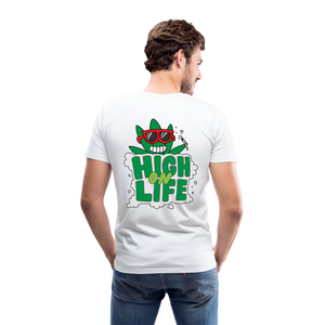 Men's Casual 420 Print T Shirt - white