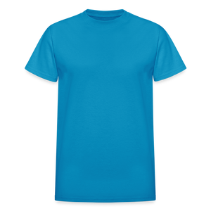 Unisex Adult Gildan Ultra Cotton Print T Shirt - turquoise