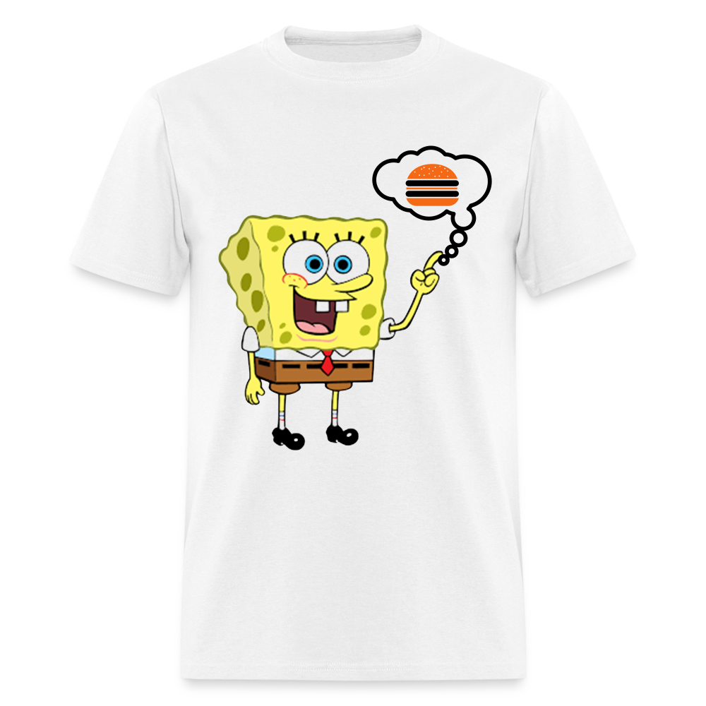 Unisex Classic SpongeBob Custom T Shirt - white