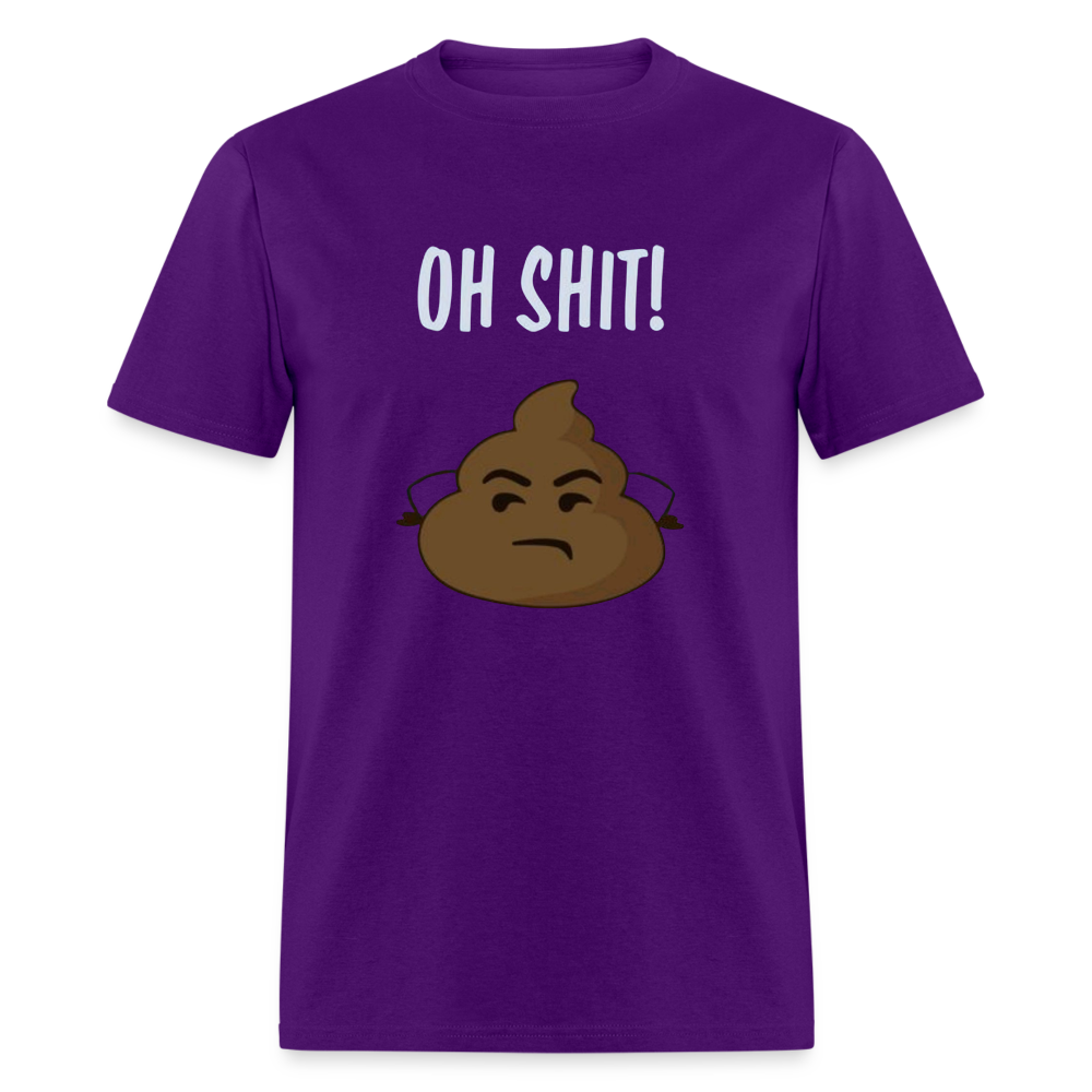 Unisex Classic Funny Print T Shirt - purple