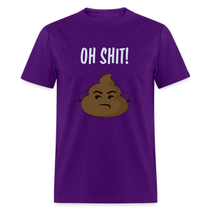 Unisex Classic Funny Print T Shirt - purple