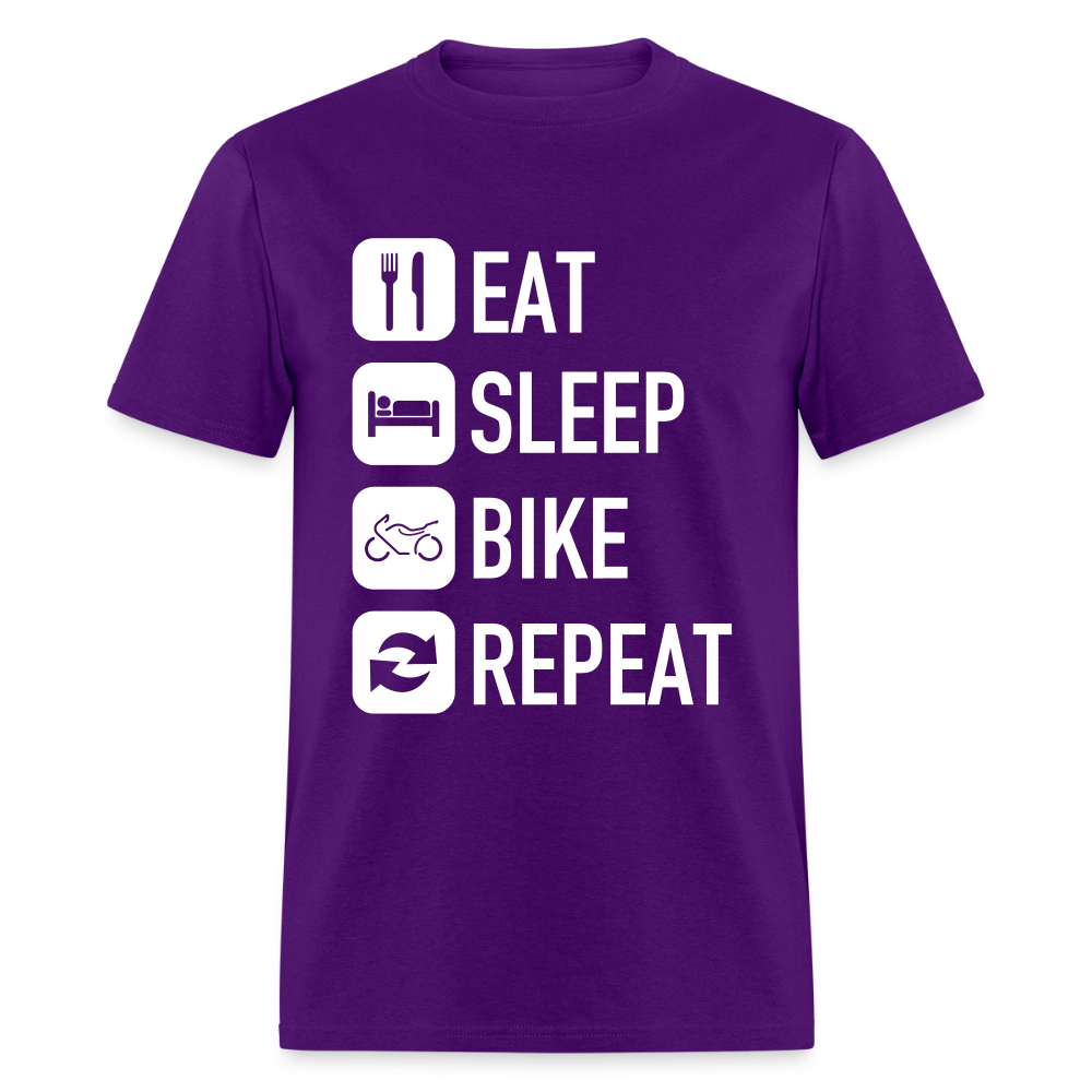 Unisex Classic Custom Sleep Repeat T Shirt - purple